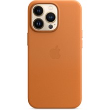 Apple iPhone 13 Pro Magsafe Deri Kılıf - Golden Brown MM193ZM/A