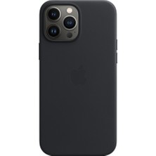 Apple iPhone 13 Pro Max Magsafe Deri Kılıf - Midnight MM1R3ZM/A