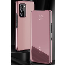 Eabhulie Samsung Galaxy Z Fold 2 5G İçin Pu Deri Standlı Kapaklı Kılıf Rose Gold (Yurt Dışından)