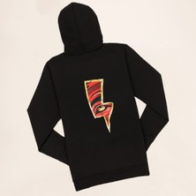 Trendypassion Kapüşonlu Sırt Baskılı Şimşek Sweat