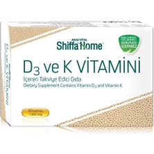 Shiffa Home D3 ve K Vitamini Içeren Takviye Edici Gıda 30 Kapsül