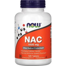 Now Foods, NAC, 1000 Mg, 120 Tablets. Adınıza Resmi Faturalı Orijinal Amerikan Ürünü.