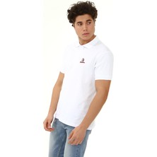 Turkish Lion Polo Yaka Arma Baskı T-Shirt