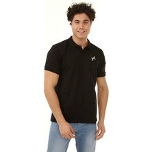 Turkish Lion Polo Yaka Arma Baskı T-Shirt