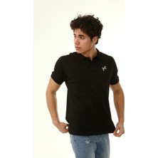 Turkish Lion Polo Yaka Arma Baskı T-Shirt