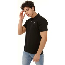 Turkish Lion Polo Yaka Arma Baskı T-Shirt