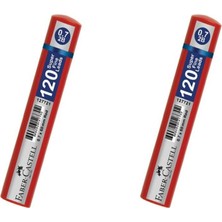 Faber-Castell Faber Castell 2 Adet Grip Min 07MM 2b 60 mm 120'LI Kırmızı Tüp Kutulu
