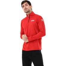 Raru Erkek Yarım Fermuarlı Sweatshirt Vıta Kırmızı