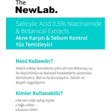 The NewLab. Yağlı Ve Akneye Eğilimli Ciltler Için Temizleme Jeli 200 ml (%0.5 SALİCYLİC ACİD, NİACİNAMİDE)