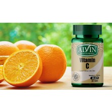 Alvin Vitamin C İçeren Takviye Edici Gıda, L-Askorbik Asit, 30 Tablet