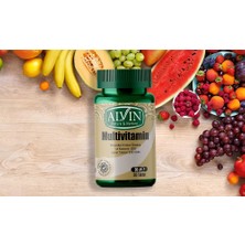 Alvin Multivitamin (Kırmızı Ginseng ve Koenzim Q10 İçeren) Takviye Edici Gıda, 30 Tablet