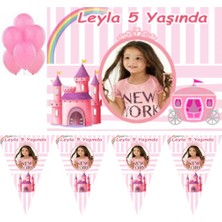 Hayaller Dükkanı Prenses ve Şatosu Resimli Parti Seti Kız