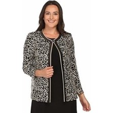 Ladıes Fırst Büyük Beden 2931 Siyah-Altın Ikili Takım