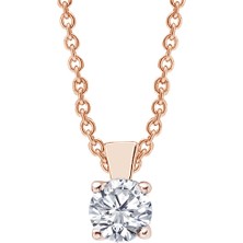 Altınsepeti Rose Altın Ince Tırnaklı Tektaş Kolye