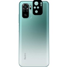 Kupa Xiaomi Redmi Note 10 Kamera Lens Koruyucu Tam Kapatan Darbe Emici Ince Çözünürlük Engellemez