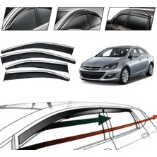 OtoLine Opel Astra J Sedan 2009 Kromlu Cam Rüzgarlığı 4 Lü