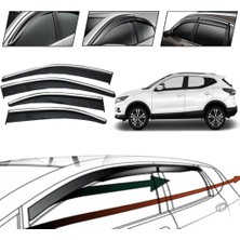 OtoLine Nıssan Qashqaı 2015 Kromlu Cam Rüzgarlığı 4 Lü