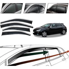 OtoLine Opel Astra J Hatchback 2009 Kromlu Cam Rüzgarlığı 4 Lü