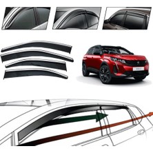 OtoLine Peugeot 3008 2020 Kromlu Cam Rüzgarlığı 4 Lü