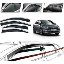 OtoLine C.elysee 2012 Kromlu Cam Rüzgarlığı 4 Lü