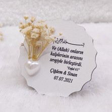 Hayaller Dükkanı 30 Adet Dualı Ahşap Buzdolabı Nişan Magnet