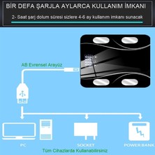 Reidan Elektronik Tartı Akıllı Bluetooth USB Şarj Edilebilir LCD Supsecale Dijital Ekran Ev Vücut Yağ Ölçeği