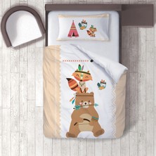 instababyrooms Dijital Baskılı 160 x 220 cm Çocuk Odası Çarşafsız Nevresim Takımı Model 053