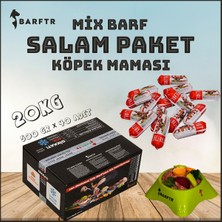 Barftr - Mix Barf 20 kg Salam Köpek Maması (40 Paket - 500 Gr)