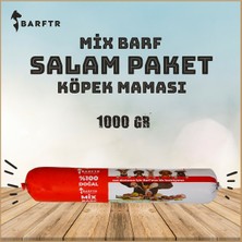 Barftr - Mix Barf 20 kg Salam Köpek Maması (20 Paket - 1000 Gr)