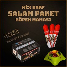 Barftr - Mix Barf 10 kg Salam Köpek Maması (10 Paket - 1000 Gr)