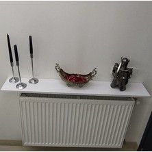 Talas Tozu Beyaz Petek Üstü Duvar Montajsız Tak Cıkar  Raf  120 cm