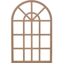Rafhomestore Dekoratif Oval Duvar Çerçevesi Ham MDF 65 x 100 cm Şık Tasarım