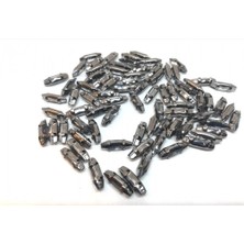 Yiğit Aksesuar 20 Adet 4X15 1.5cm Kasalı Dikme Cam Taş Ince Mekik Black Diamond