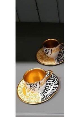 Kerman Home Kermanhome Versace Gold 6 Lı Kahve Takımı AYS020
