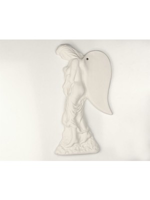 Refsan Melek Seramik Bisküvi Boyanabilir Obje