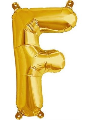 Parti Adresi Harf Folyo Balon F Harfi Altın Renk 100 cm - 40"