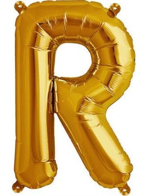 Parti Adresi Harf Folyo Balon R Harfi Altın Renk 100 cm - 40"