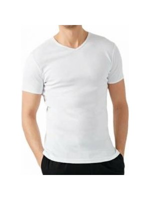 Mody Erkek Pamuk+Likralı Düz Tişört