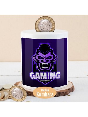 Asilmeydan Kızgın Oyuncu Orangutan Seramik Kumbara Ev Dekorasyonu ve Para Biriktirme Aracı