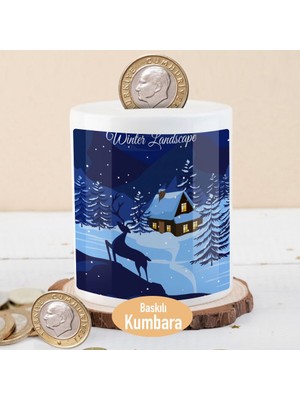 Asilmeydan Karanlık Ormanda Yabani Geyik Para Birikim Kumbarası -28303