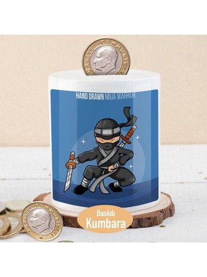 Asilmeydan Siyah Kuşak Savaşçı Ninja Baskılı Para Birikim Kumbarası -65266