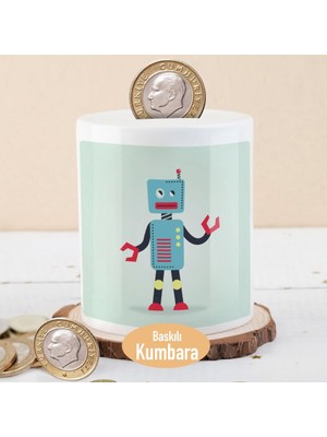 Asilmeydan Sevimli Renkli Robot Para Birikim Kumbarası -23-2147494379