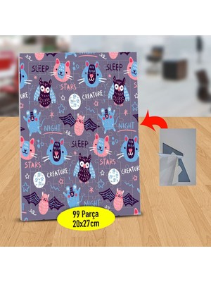 Asilmeydan Çizimsel Cadılar Bayramı 99 Parça Puzzle Yapboz TABLO-2148128415