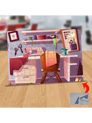 Asilmeydan Dağınık Çalışma Masası 99 Parça Puzzle Yapboz TABLO-33099-1008