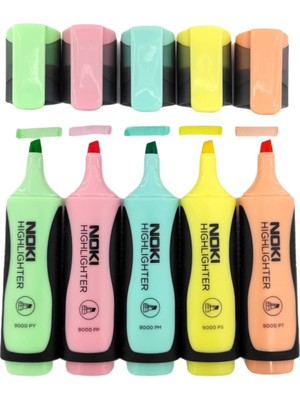 Noki Pastel Fosforlu Kalem 5 Renk Set