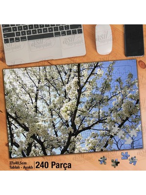 Asilmeydan Asil Hobi Bahar - Çiçek Açmış Ağaç Dalları - Doğa Yapboz-Ayak Destekli Çerçeveli 240 Parça Puzzle