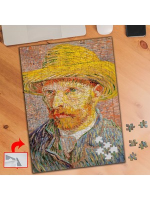 Asilmeydan Çiftçi Şapkasıyla Van Gogh 240 Parça Puzzle Yapboz TABLO-150253
