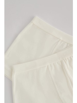 Penti Beyaz Erkek Çocuk Organic Cotton 2li Boxer