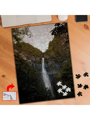 Asilmeydan Dağ Arasında Şelale 240 Parça Puzzle Yapboz TABLO-429914