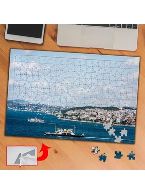 Asilmeydan Istanbulda Boğaz Manzarası 240 Parça Puzzle Yapboz TABLO-S1981